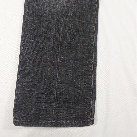 7 For All Mankind Bootcut Dark Wash Mid Rise Blue Jeans, 33 - Picture 3 of 11